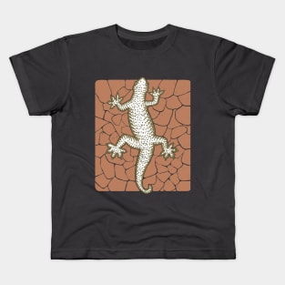 Lizard Wall Climber Kids T-Shirt